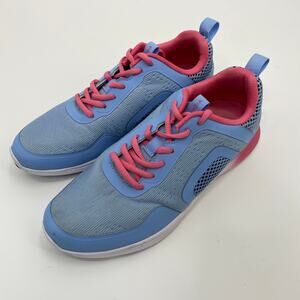 Vionic Jojo Ombre Sneakers Comfort Orthotic Blue Pink Shoes Womens Size 8